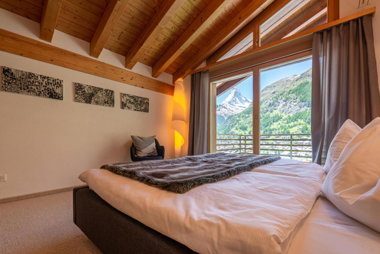 Modern Apartment With View Over Zermatt Exterior foto