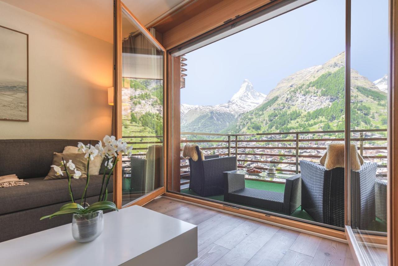 Modern Apartment With View Over Zermatt Exterior foto